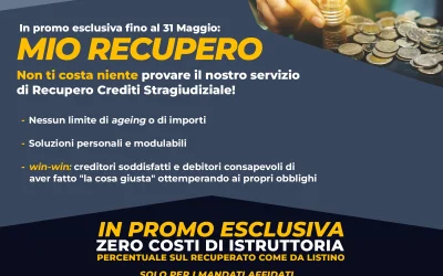 MIO RECUPERO in promo solo fino al 31 maggio