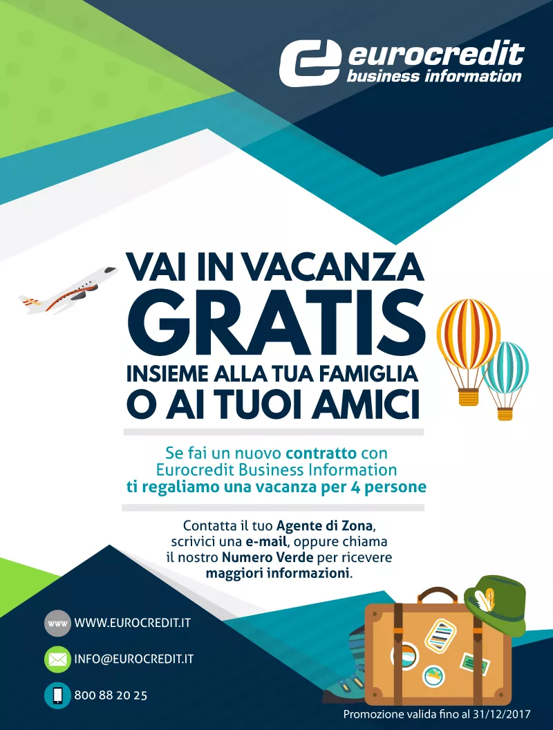 Vai in vacanza gratis (promo valida sino al 31/12/2017)