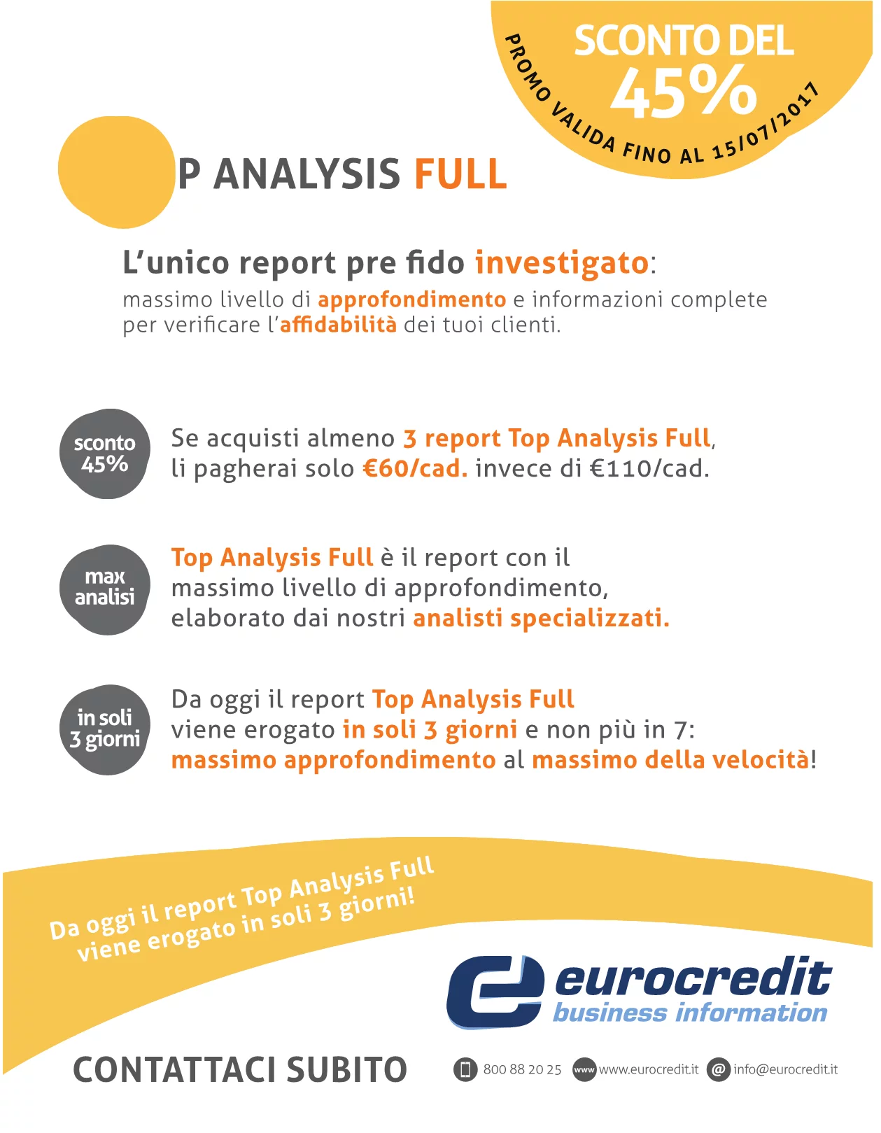 TOP ANALYSIS FULL in promo sino al 15 luglio 2017