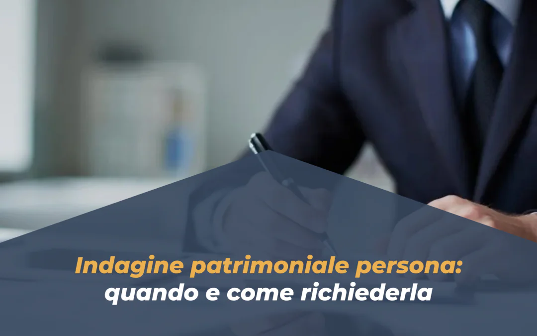 Indagine Patrimoniale Persona
