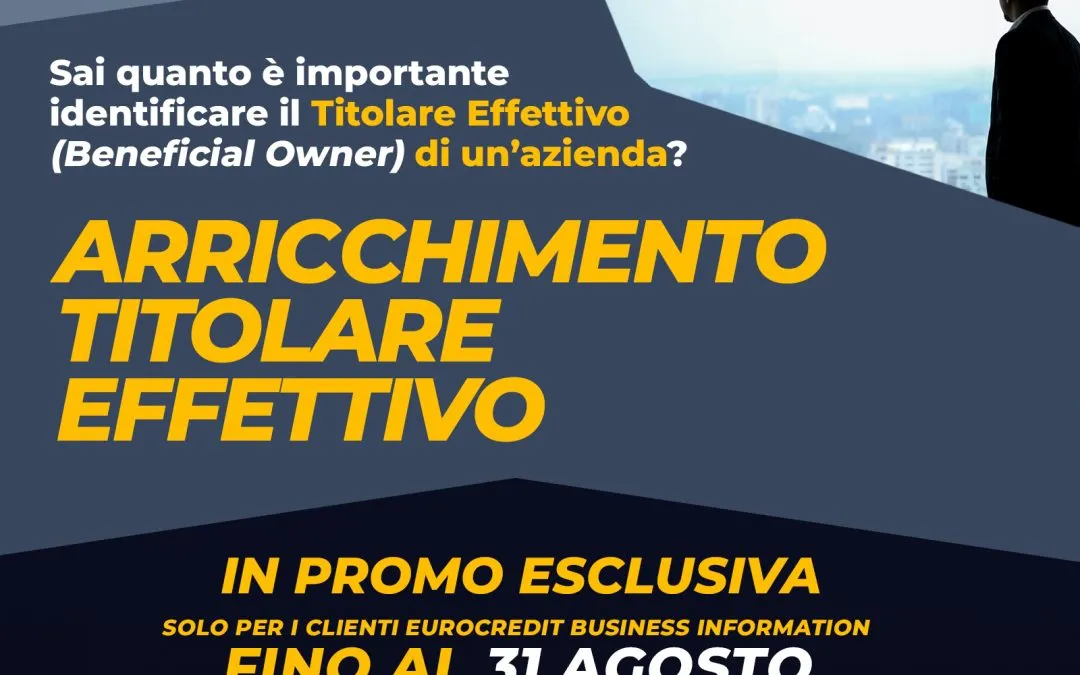 Titolare Effettivo: l’identificazione è in promo fino al 31 agosto